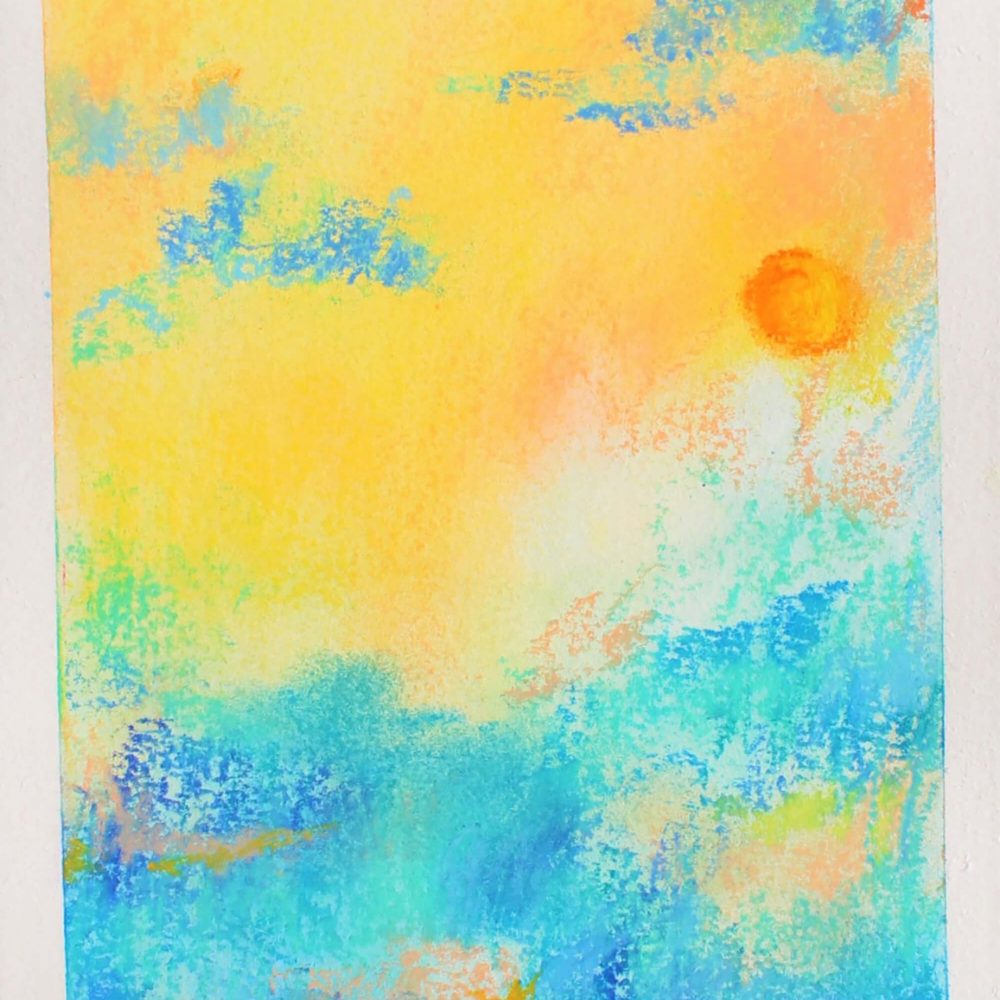 Zalazak_sunca21_14,7 x 19,7 cm_akvarel_i_pastel_na_papiru_2020